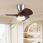 Velis Sculpted Walnut Aero Ceiling Light