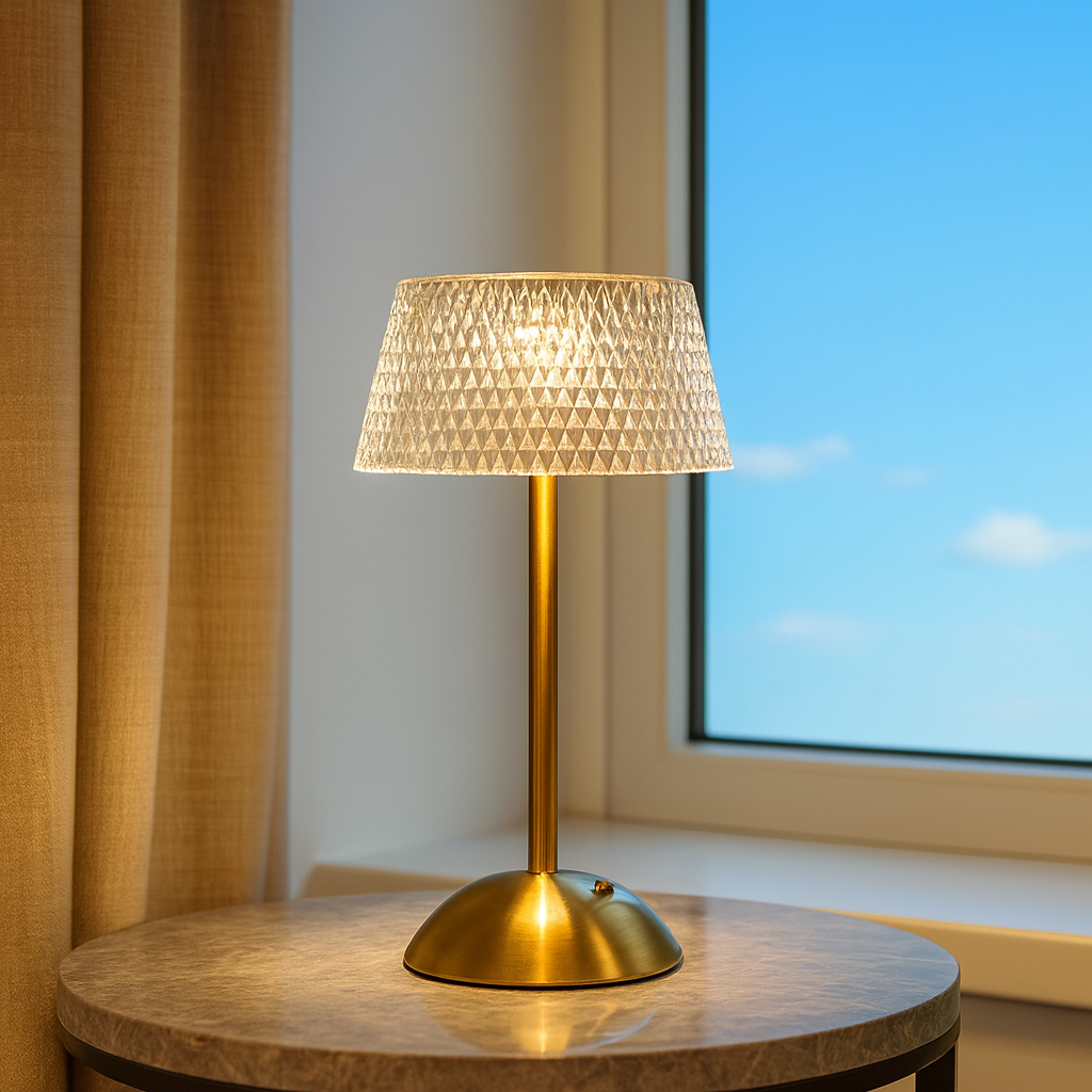 Verona Crystal Glow Table Lamp