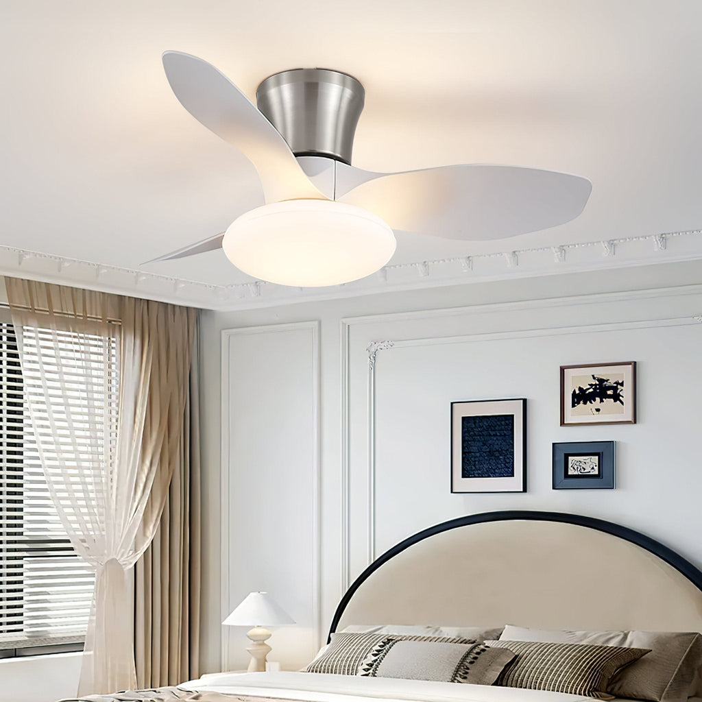 Aeris Curve Luxe Minimalist Ceiling Fan Light