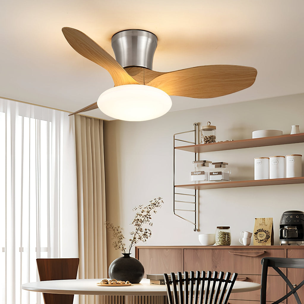 Aeris Curve Luxe Minimalist Ceiling Fan Light