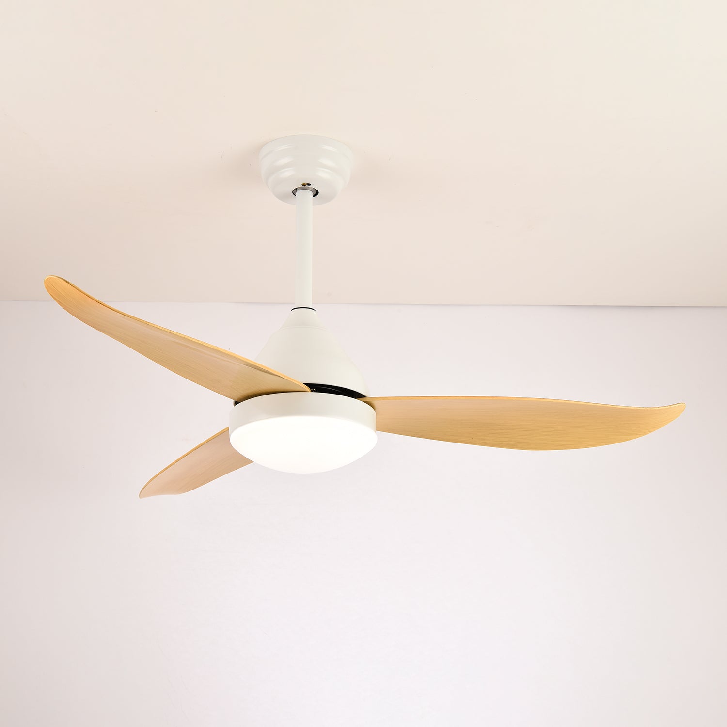 Aeris Whisper Nordic Wood Flush Ceiling Light