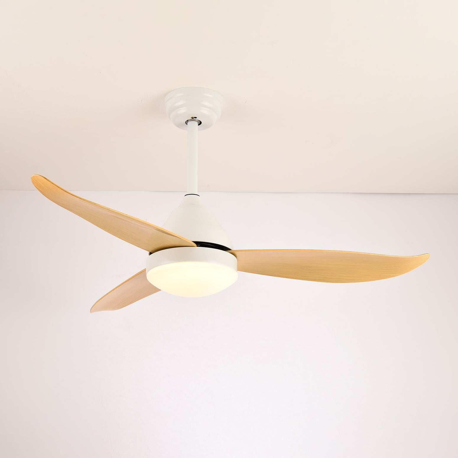 Aeris Whisper Nordic Wood Flush Ceiling Light