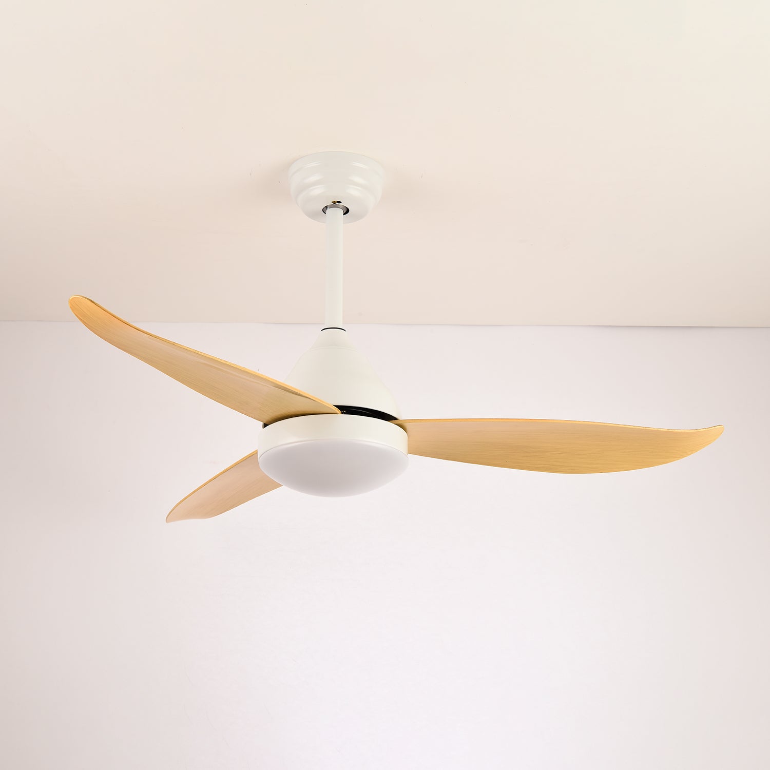 Aeris Whisper Nordic Wood Flush Ceiling Light