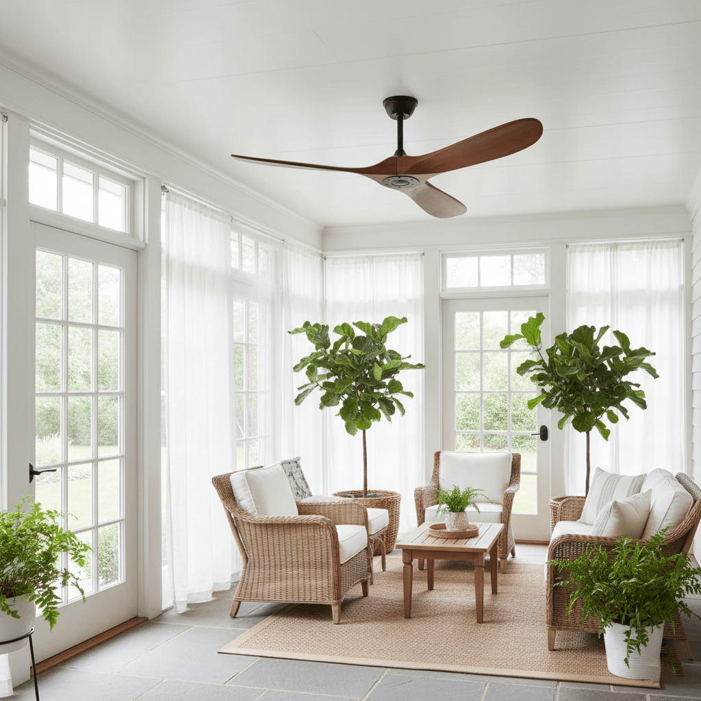 Sleek Aero Blade Modern Ceiling Fan