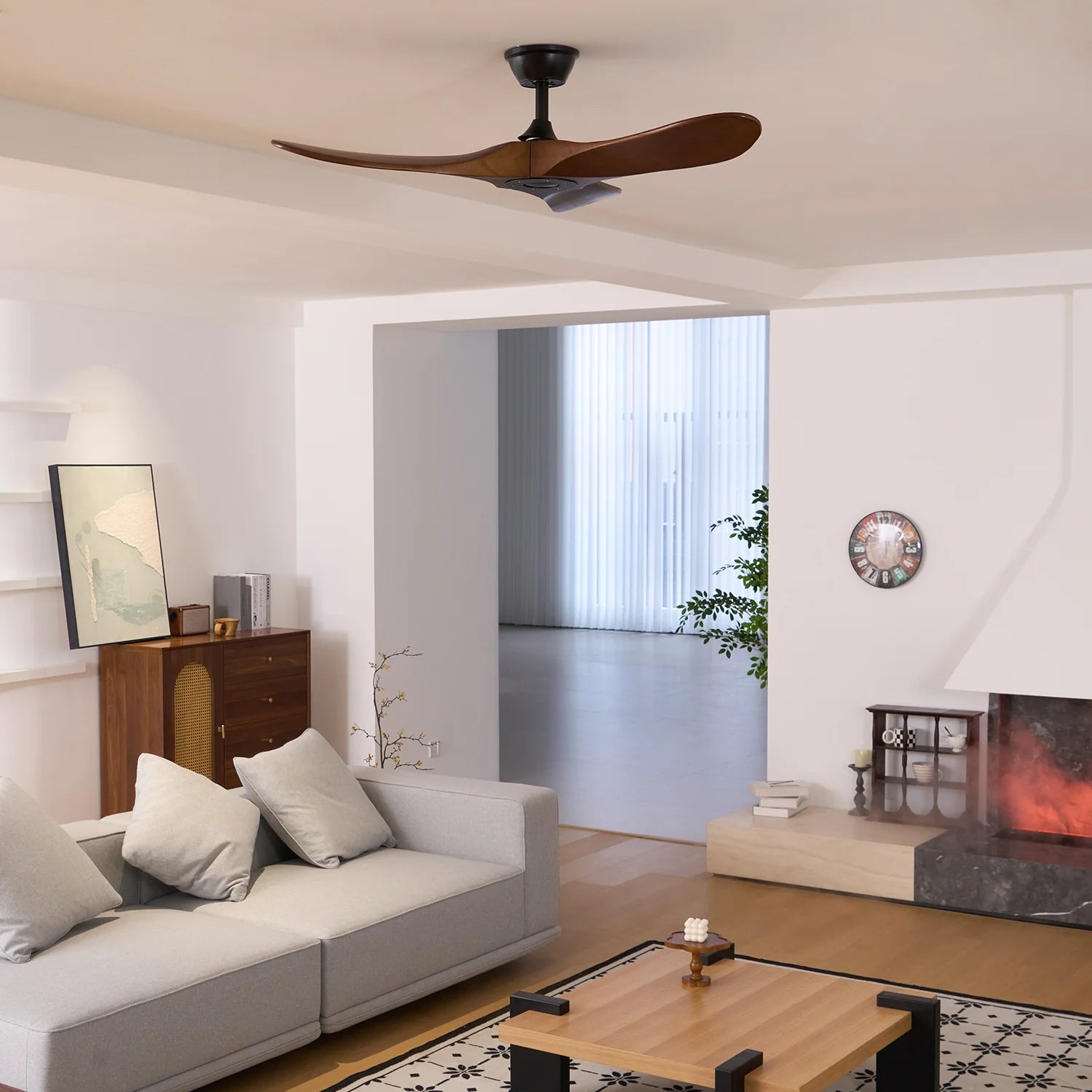 Sleek Aero Blade Modern Ceiling Fan