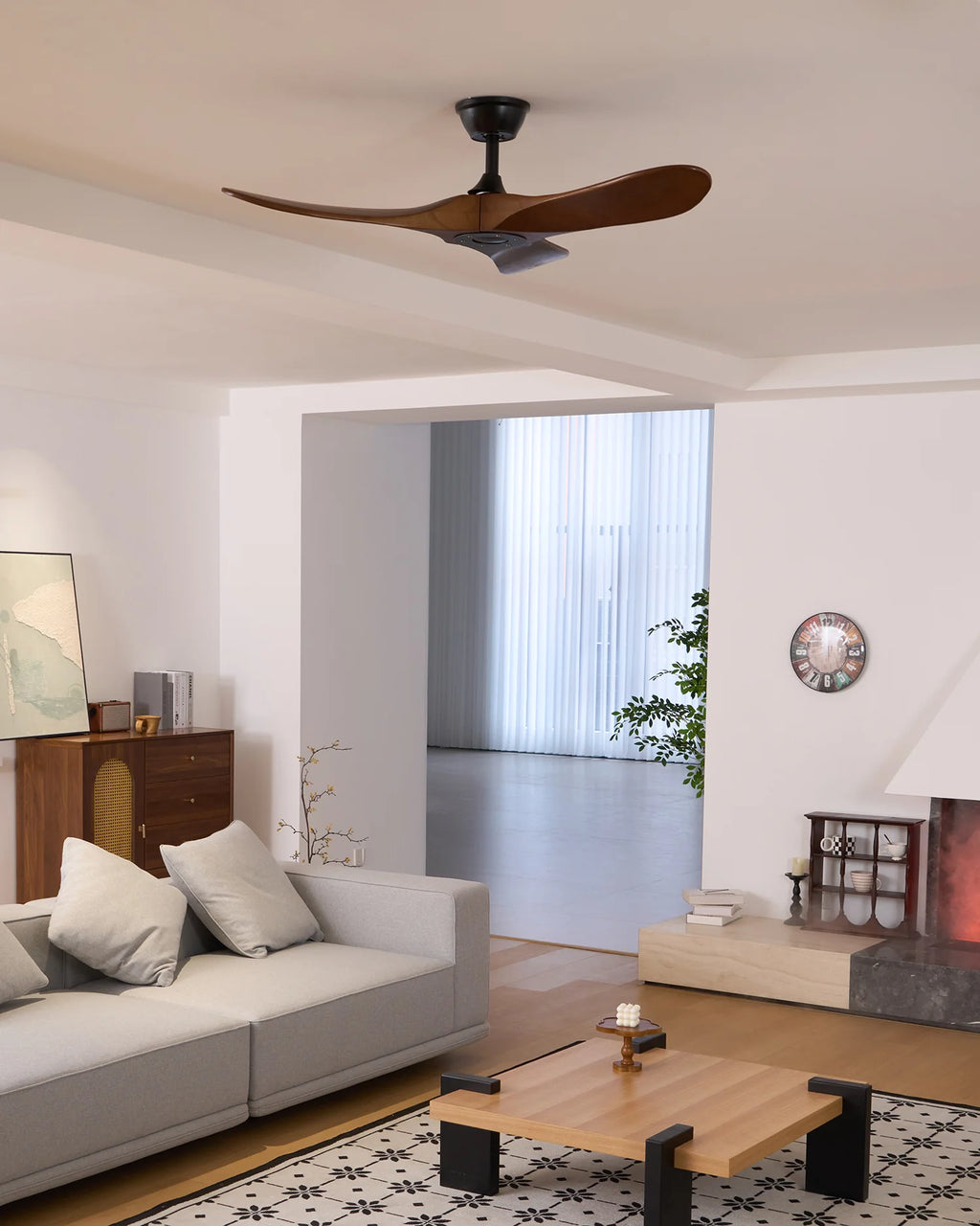 Sleek Aero Blade Modern Ceiling Fan