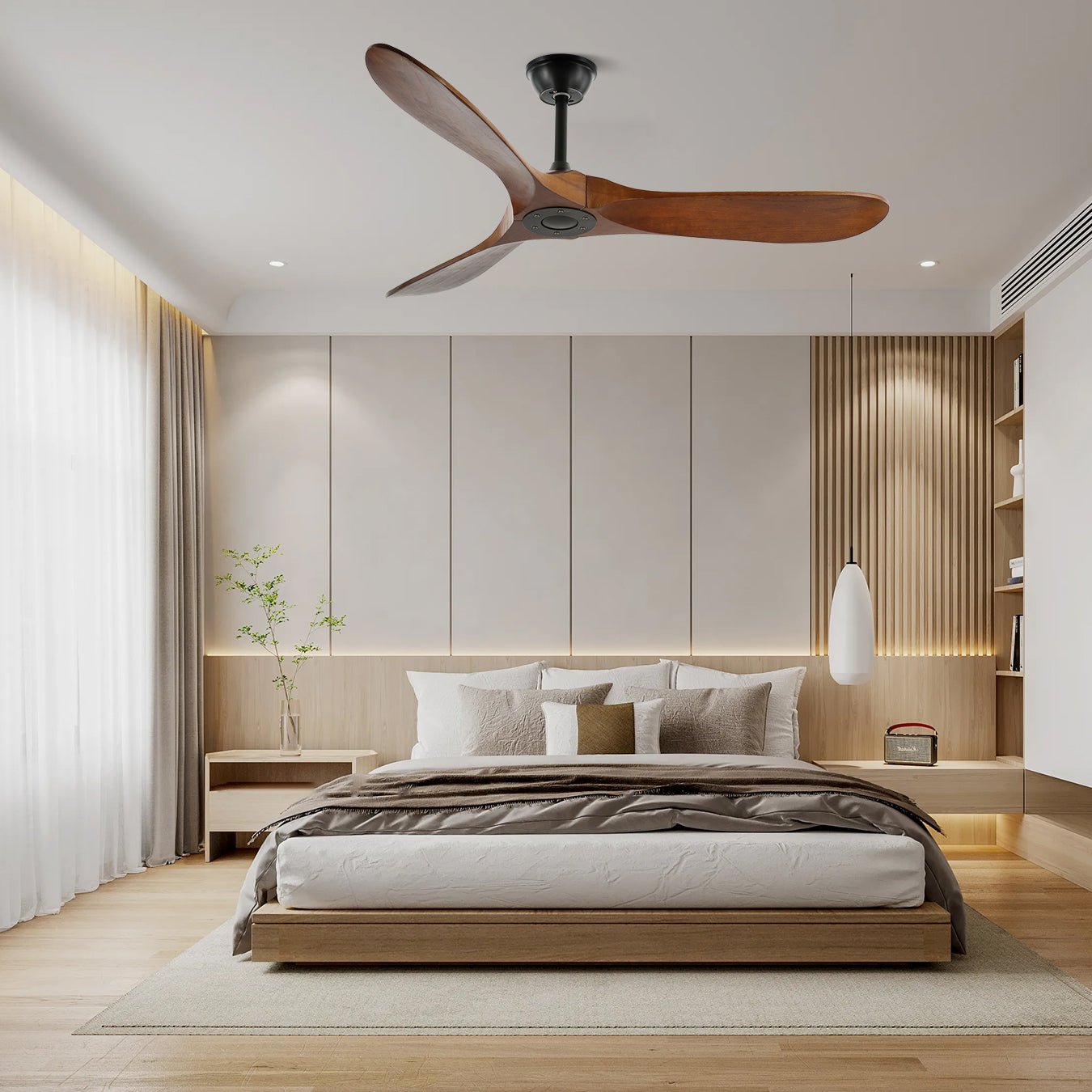 Sleek Aero Blade Modern Ceiling Fan
