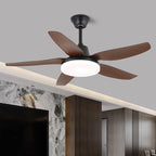 Aeroglow Minimalist Walnut Ceiling Fan Light
