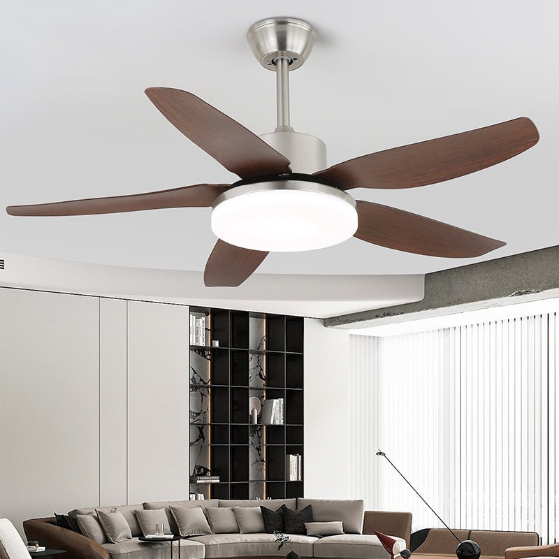 Aeroglow Minimalist Walnut Ceiling Fan Light