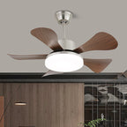Aeroglow Minimalist Walnut Ceiling Fan Light