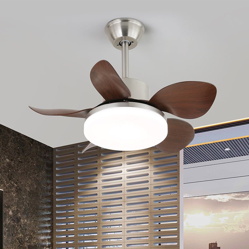 Aeroglow Minimalist Walnut Ceiling Fan Light