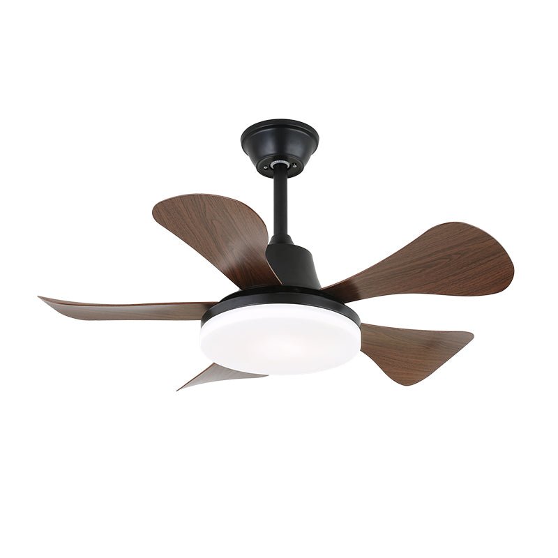 Aeroglow Minimalist Walnut Ceiling Fan Light