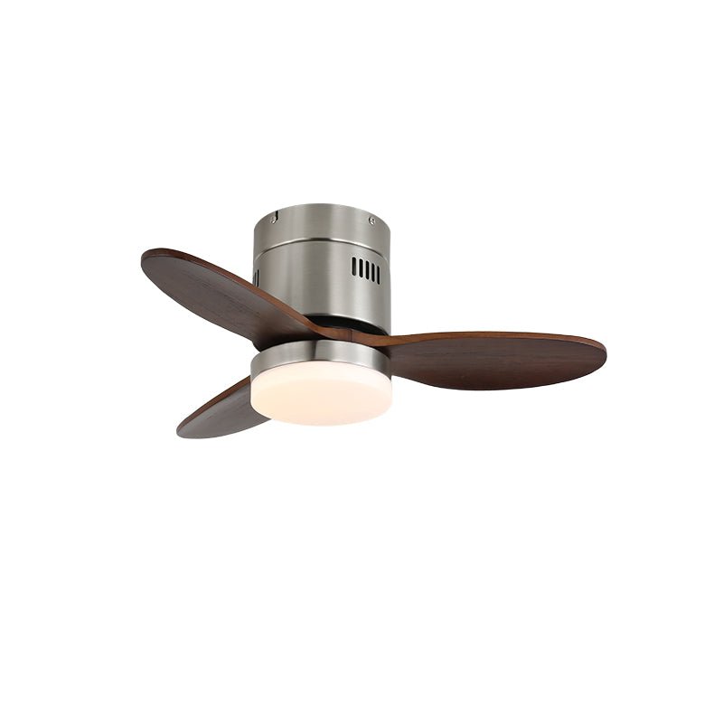 Premium Walnut Blade Flush Ceiling Fan Light