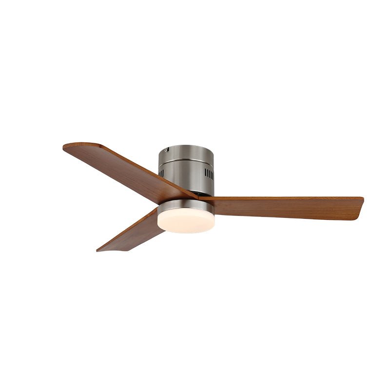 Premium Walnut Blade Flush Ceiling Fan Light