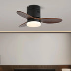 Terra Sculpted Walnut Blade Ceiling Fan Light