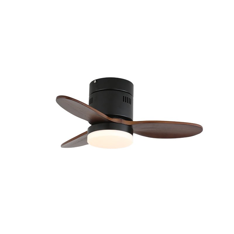 Premium Walnut Blade Flush Ceiling Fan Light