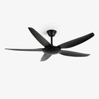Aeron Noir Premium Black Ceiling Fan Light