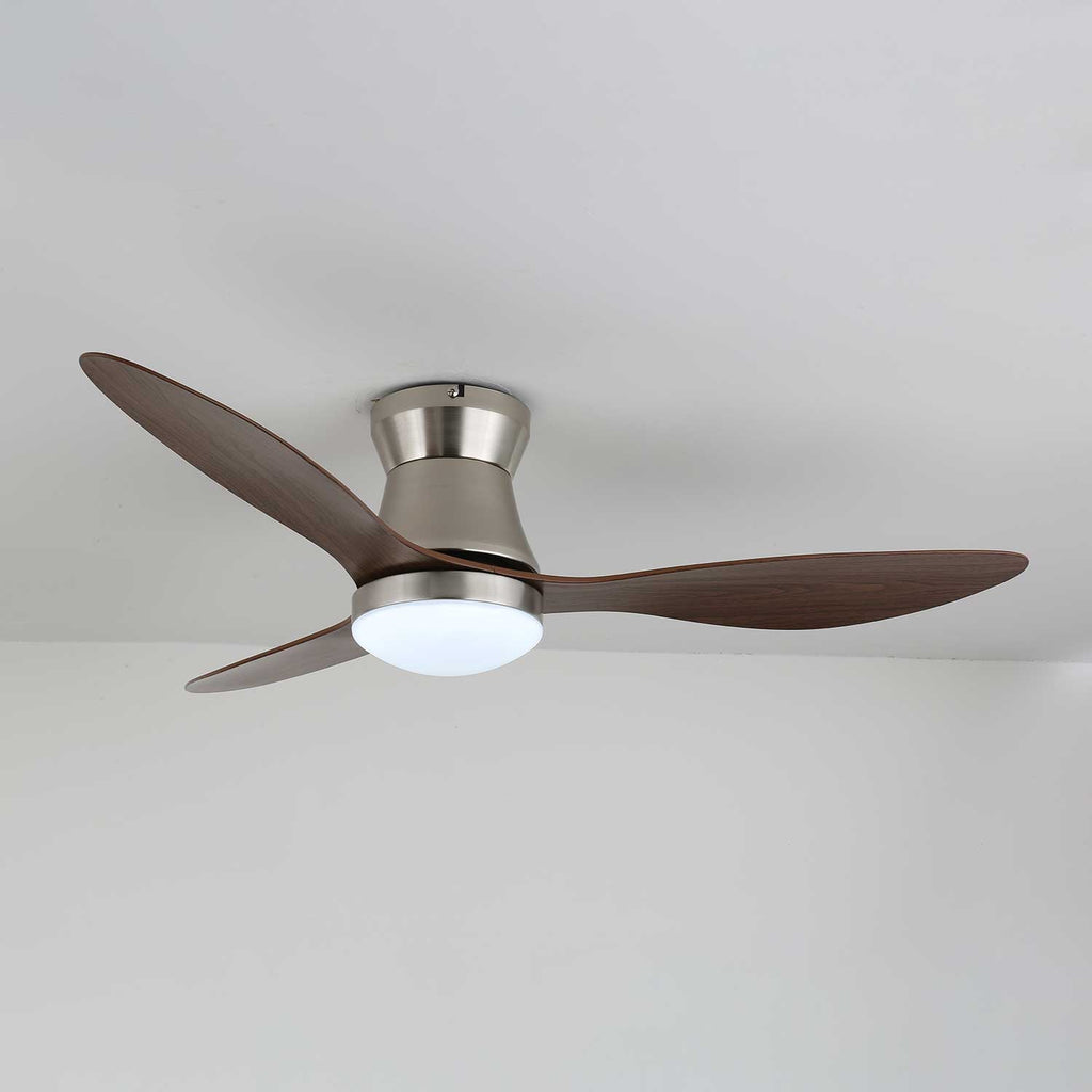 Aeronix Minimalist Walnut Ceiling Fan Light