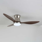 Aeronix Minimalist Walnut Ceiling Fan Light