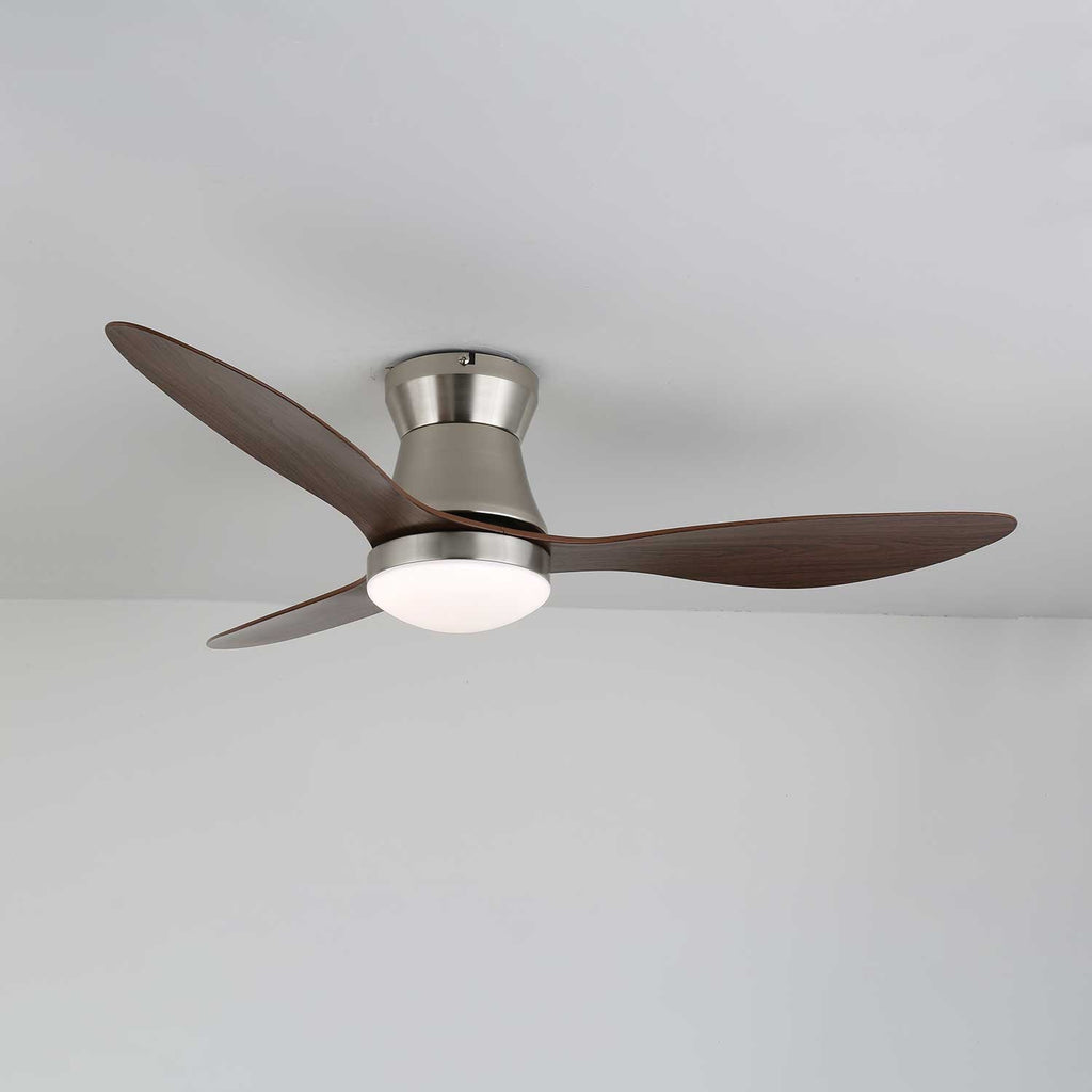 Aeronix Minimalist Walnut Ceiling Fan Light