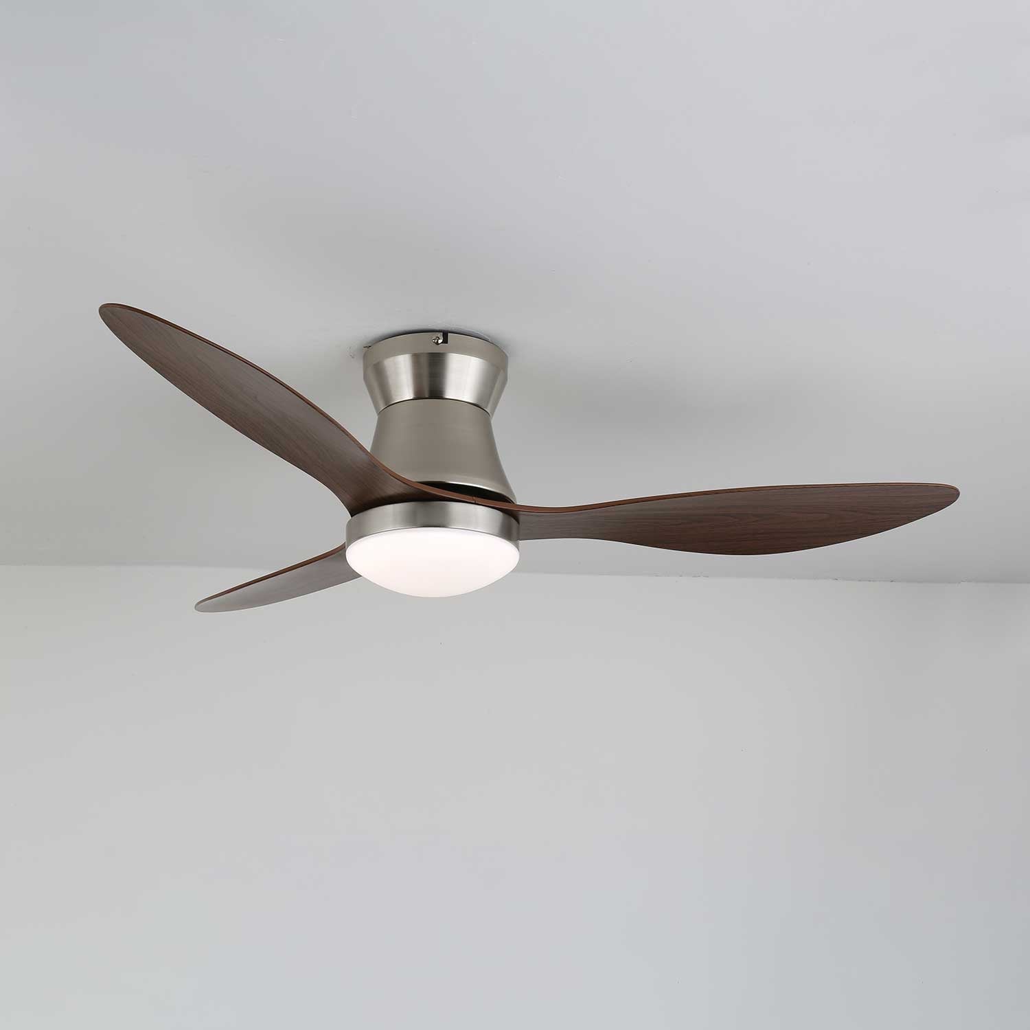 Aeronix Minimalist Walnut Ceiling Fan Light