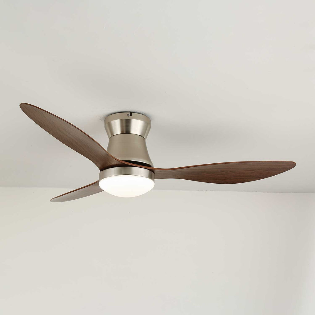 Aeronix Minimalist Walnut Ceiling Fan Light