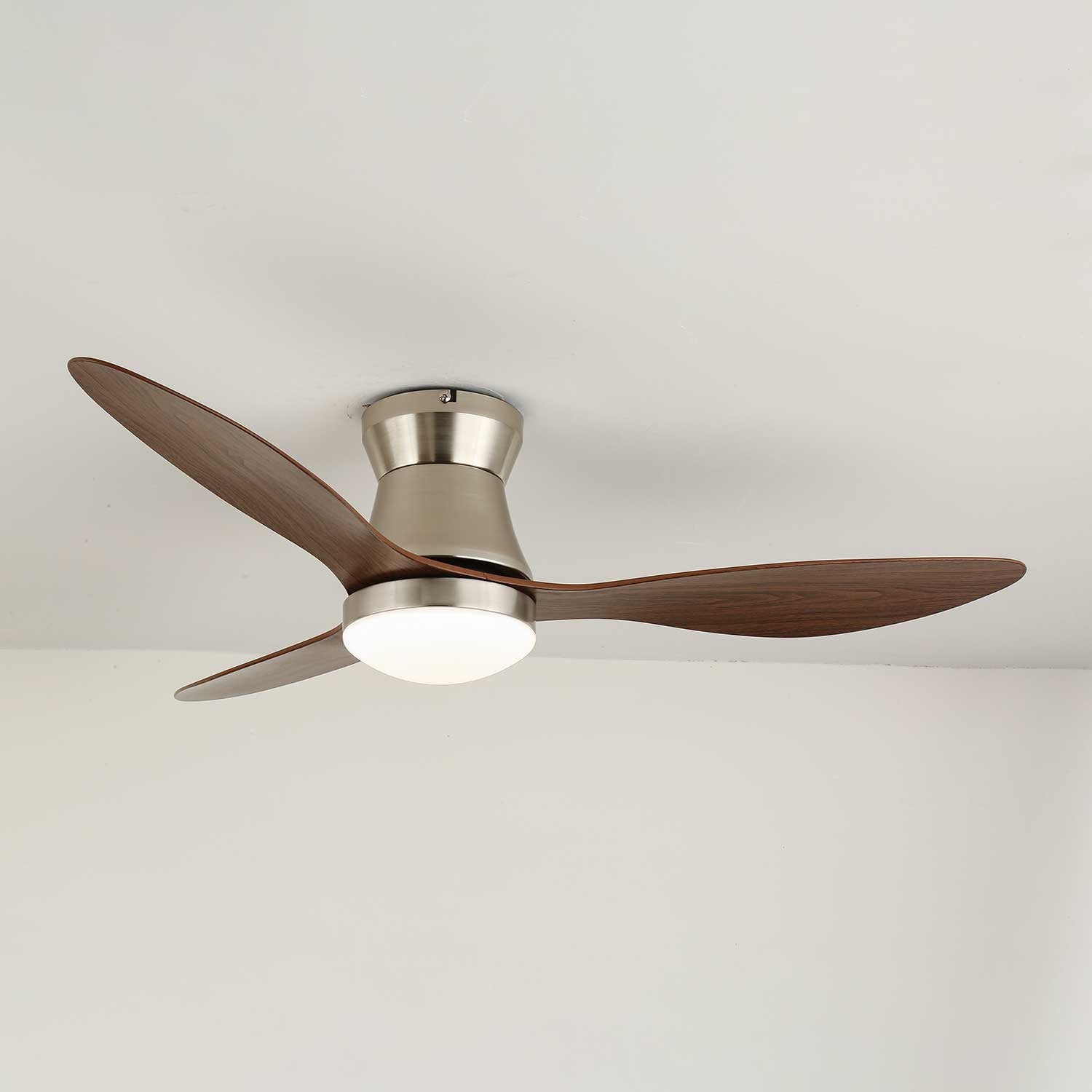 Aeronix Minimalist Walnut Ceiling Fan Light