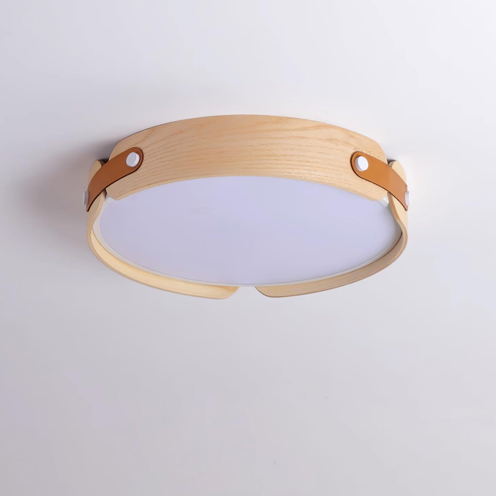 Aiwen Wood Flush Mount Ceiling Light
