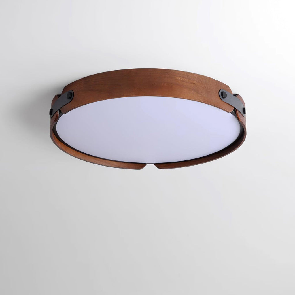 Aiwen Wood Flush Mount Ceiling Light