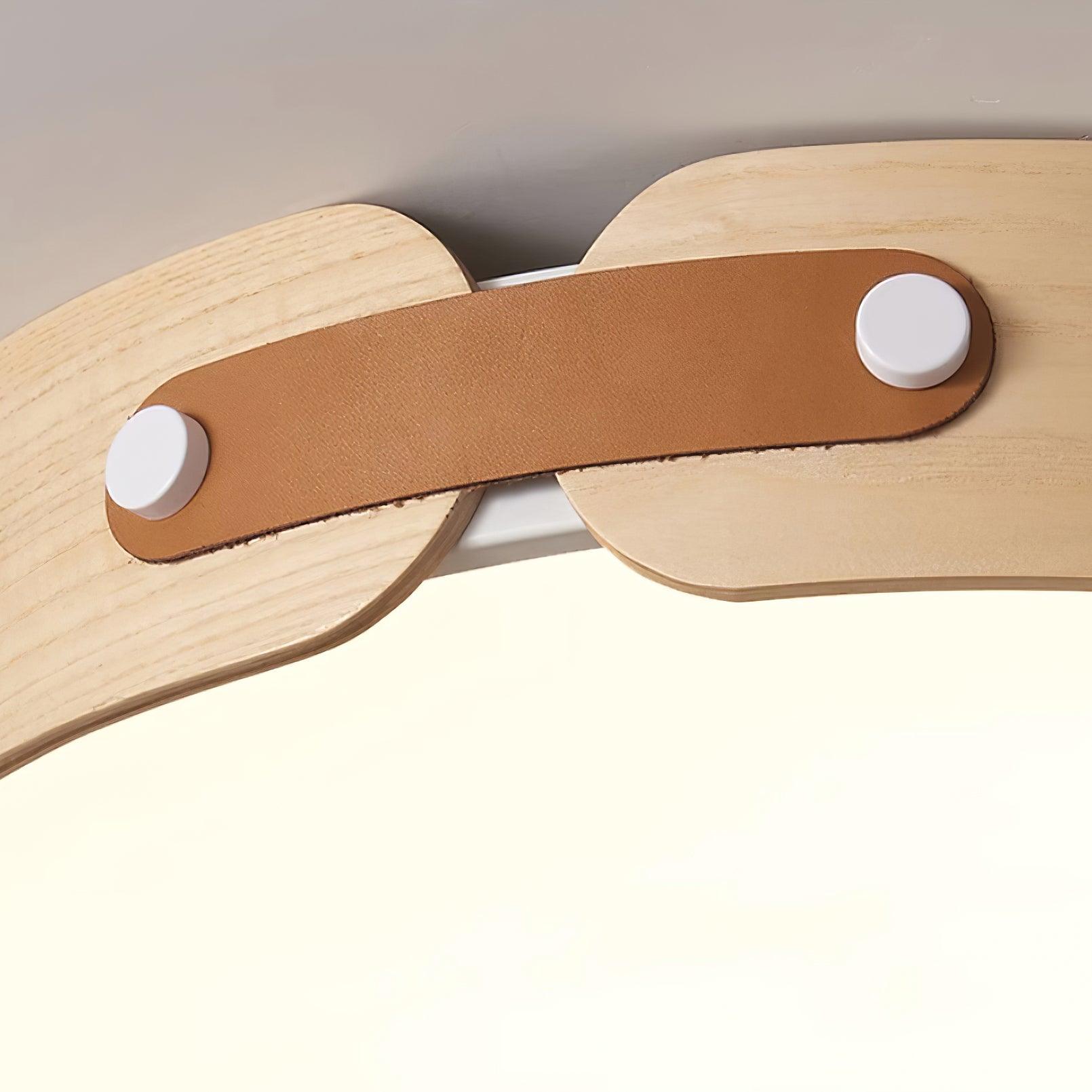 Aiwen Wood Flush Mount Ceiling Light