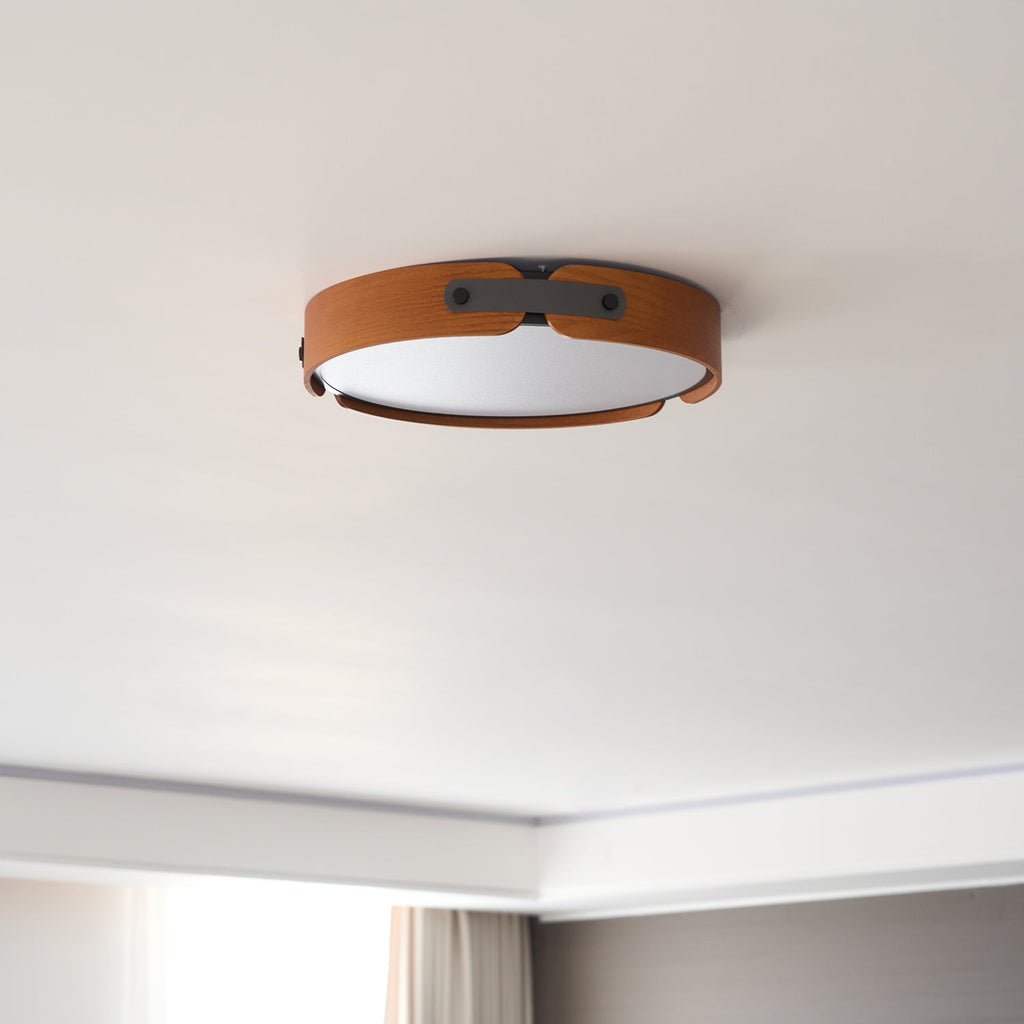 Aiwen Wood Flush Mount Ceiling Light