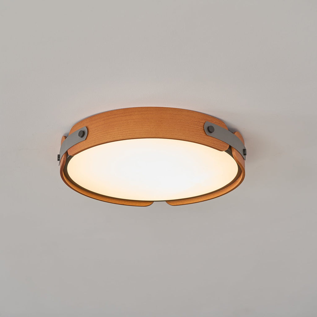 Aiwen Wood Flush Mount Ceiling Light