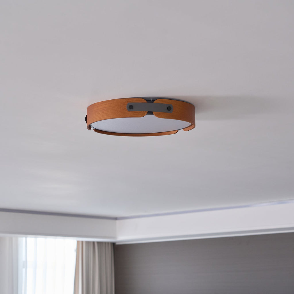 Aiwen Wood Flush Mount Ceiling Light