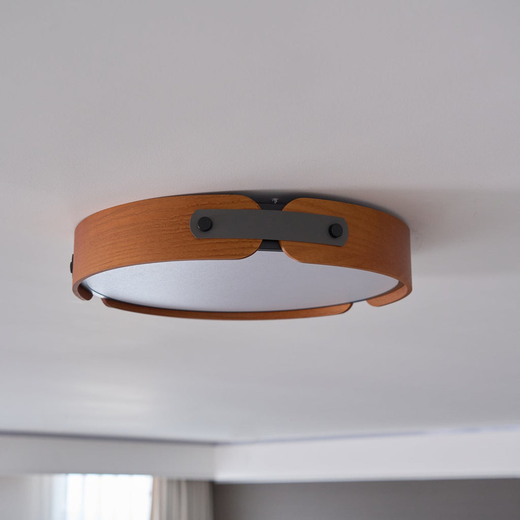 Aiwen Wood Flush Mount Ceiling Light