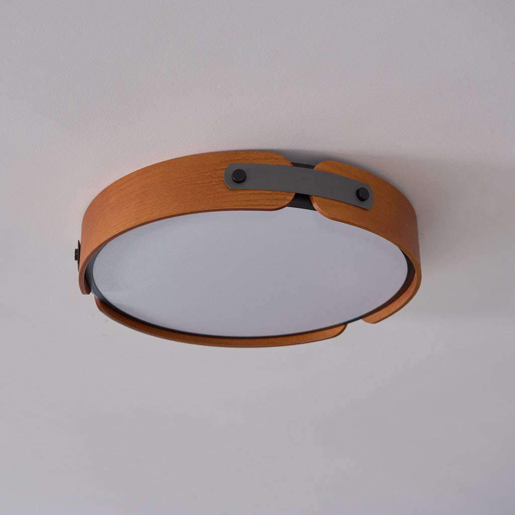 Aiwen Wood Flush Mount Ceiling Light