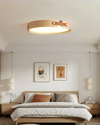 Aiwen Wood Flush Mount Ceiling Light