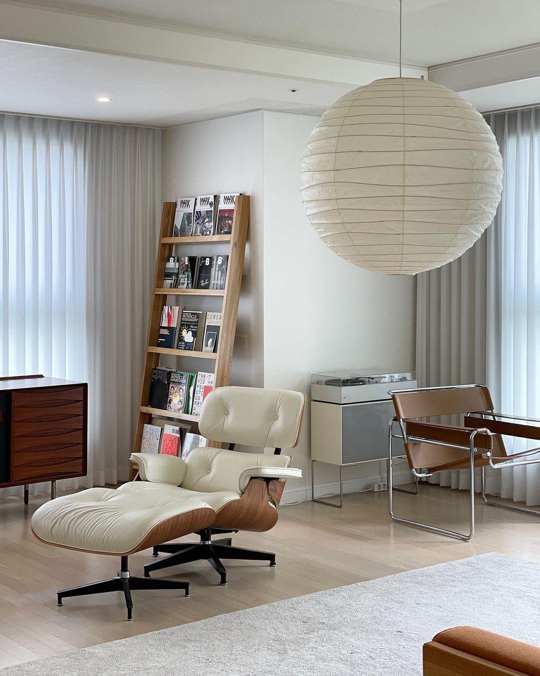 Akari-style Washi Pendant Lamp
