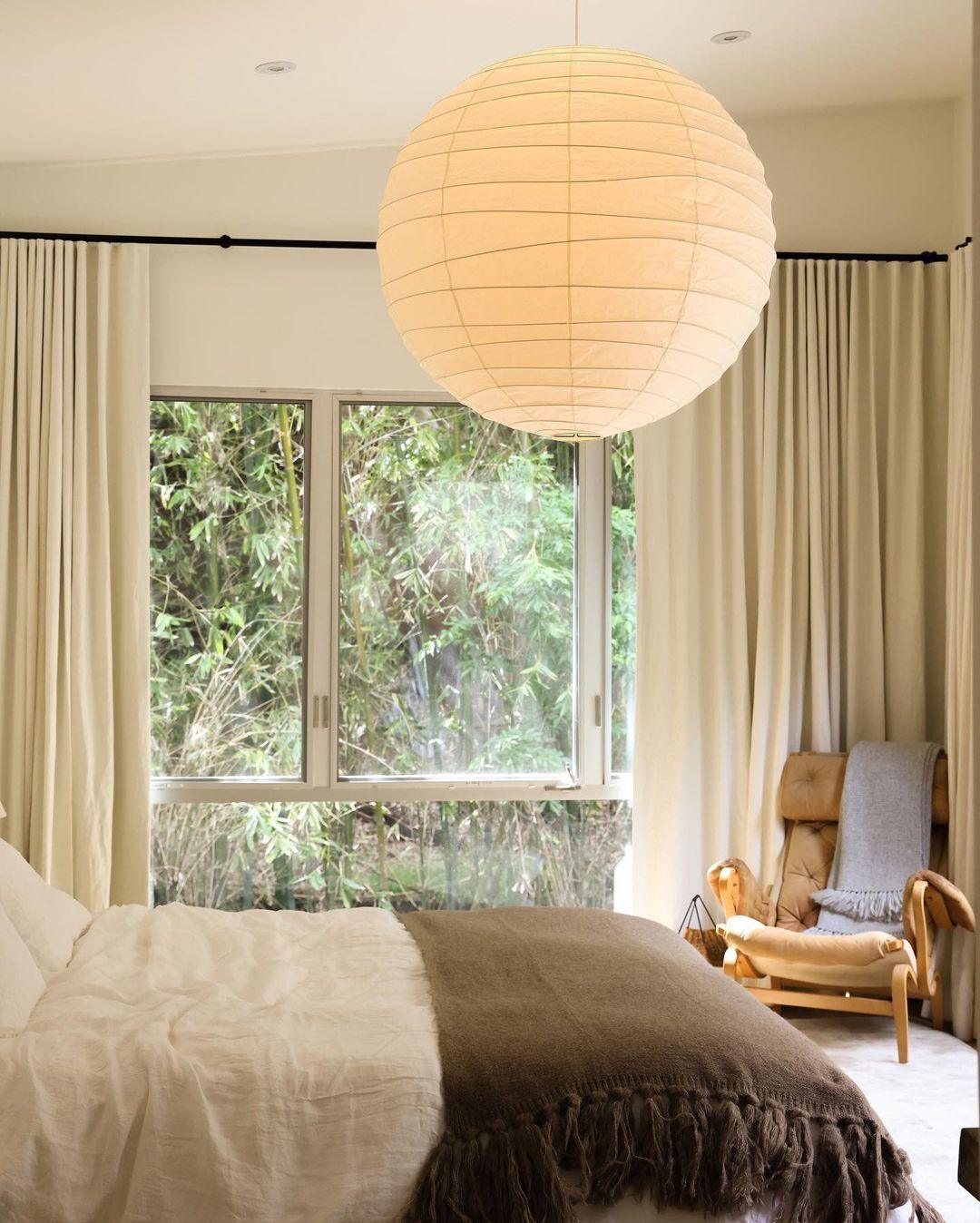 Akari-style Washi Pendant Lamp