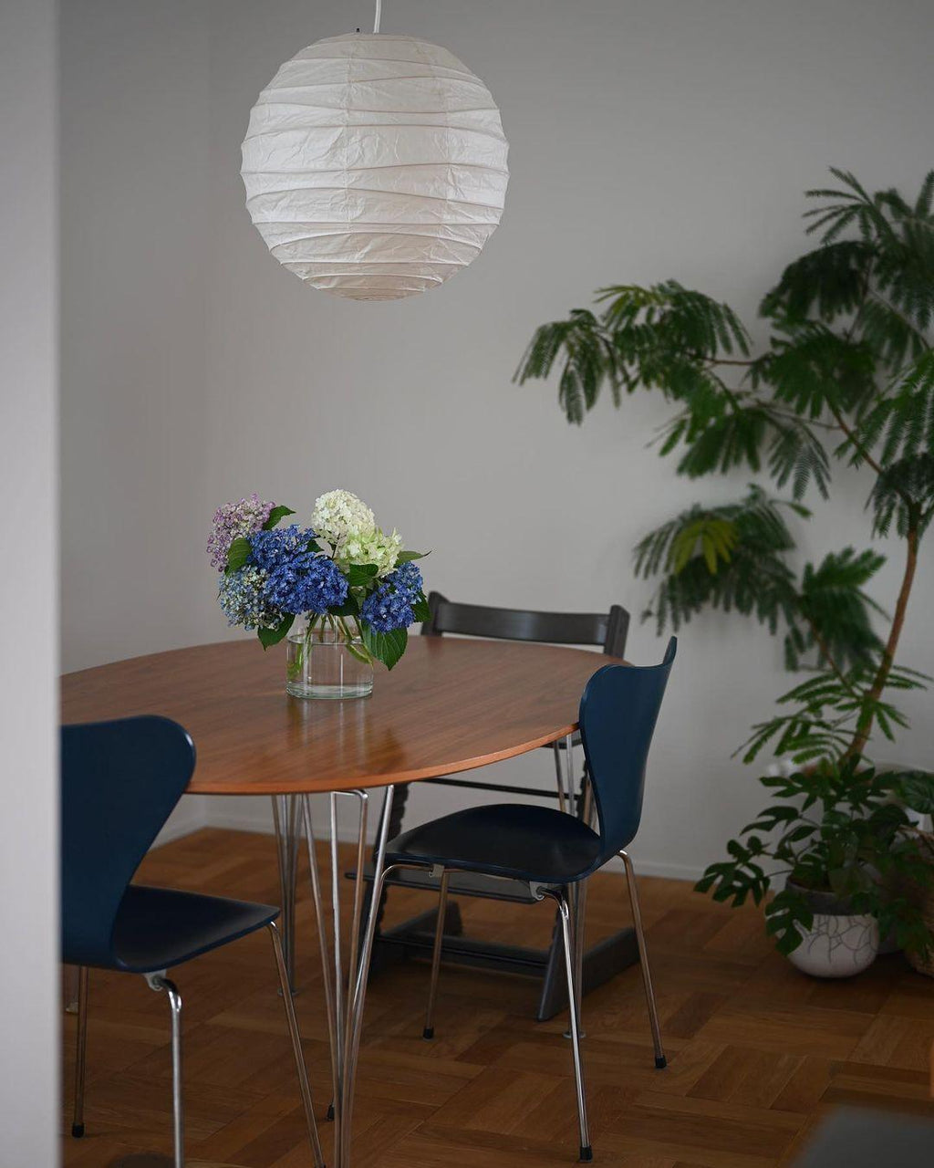 Akari-style Washi Pendant Lamp