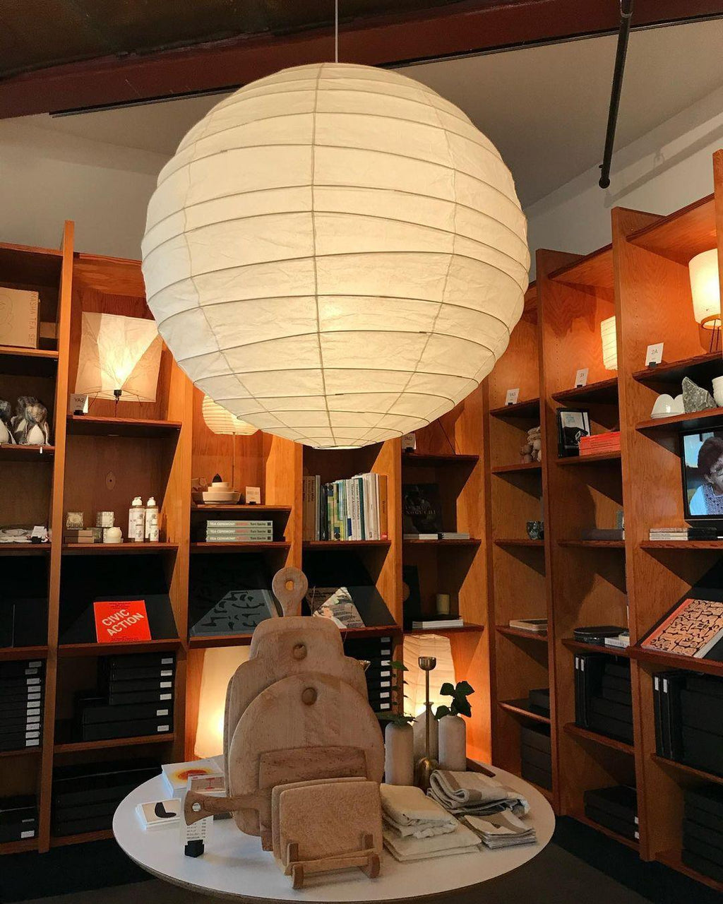 Akari-style Washi Pendant Lamp