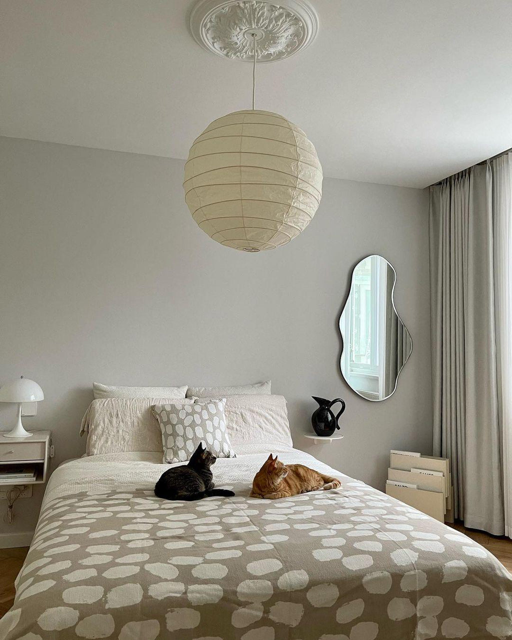 Akari-style Washi Pendant Lamp