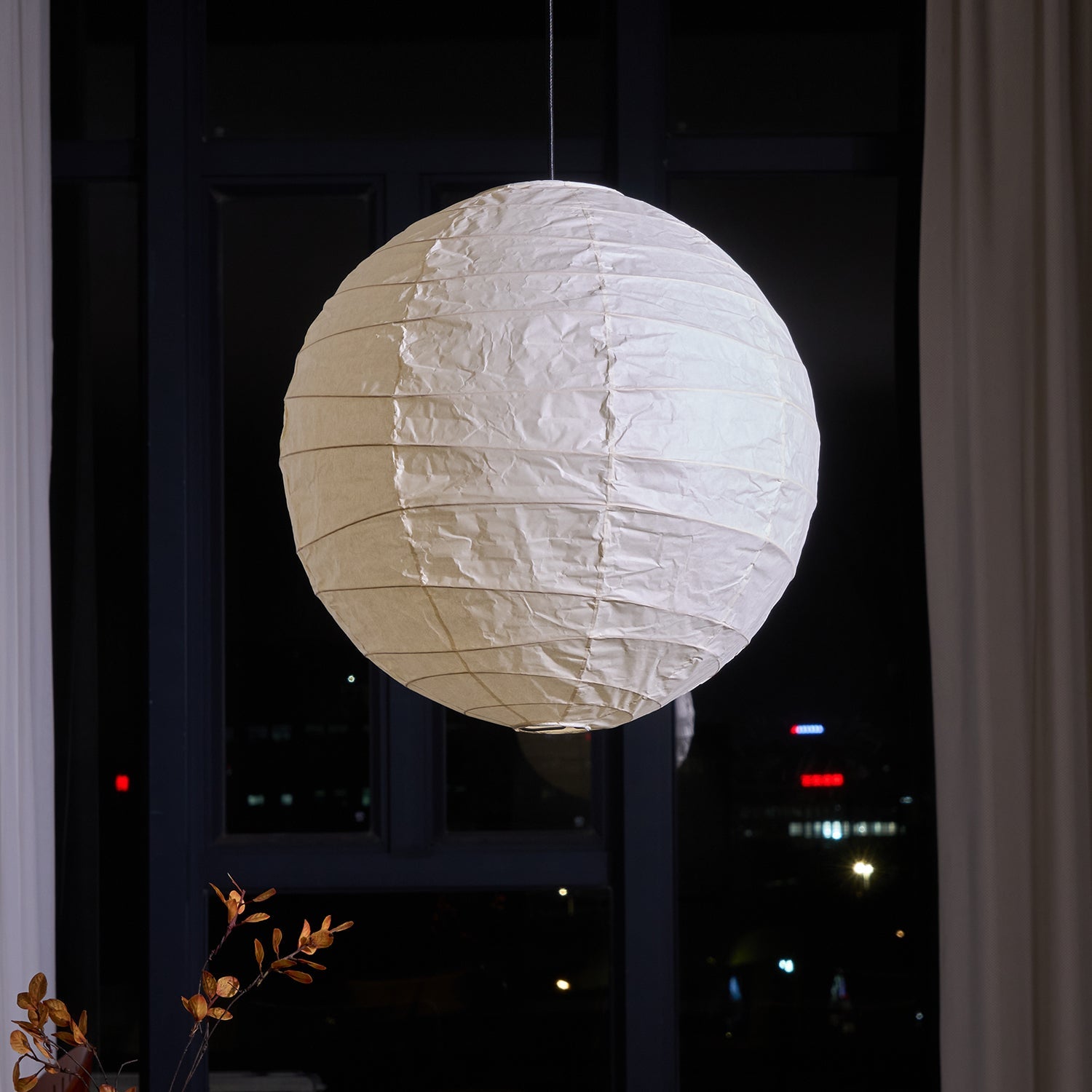 Akari-style Washi Pendant Lamp