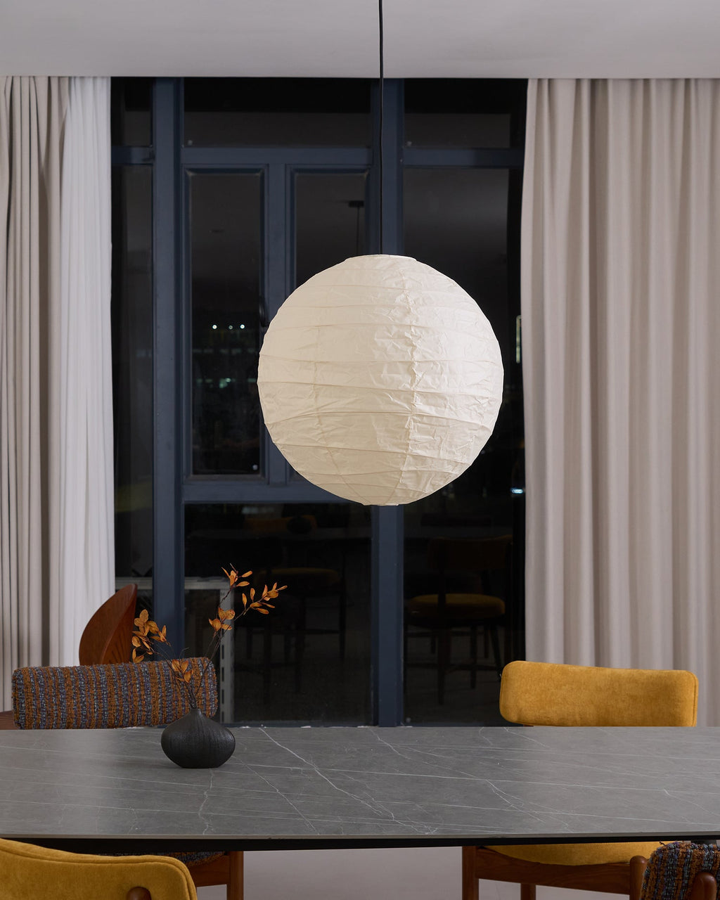 Akari-style Washi Pendant Lamp