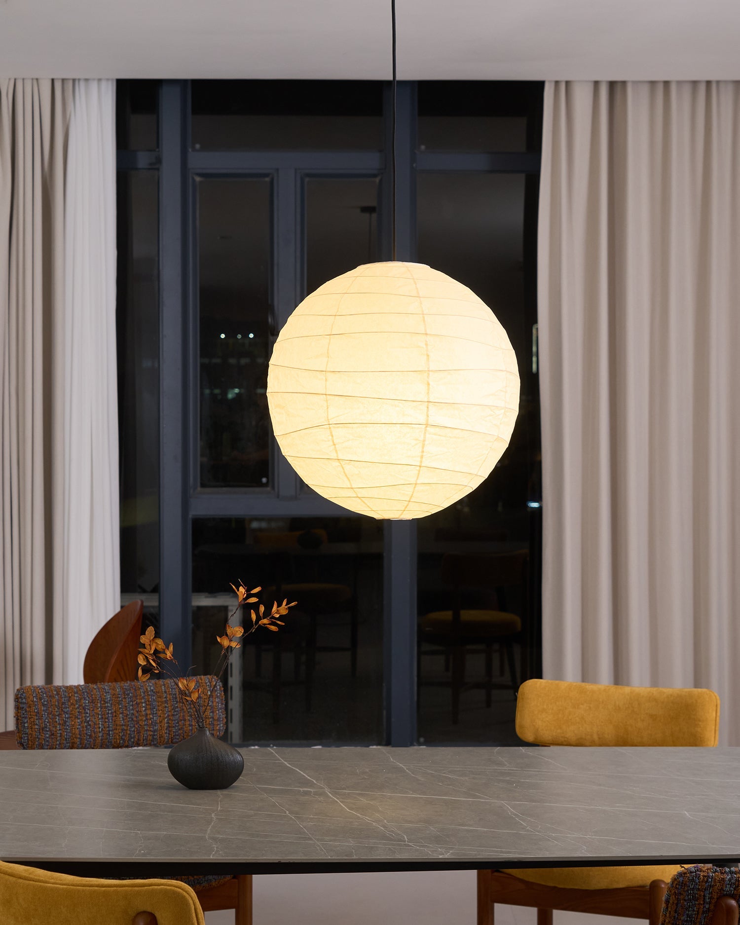 Akari-style Washi Pendant Lamp