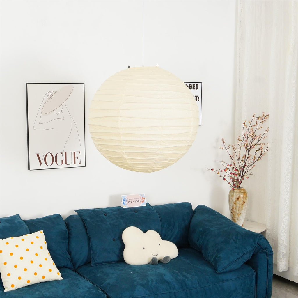 Akari-style Washi Pendant Lamp