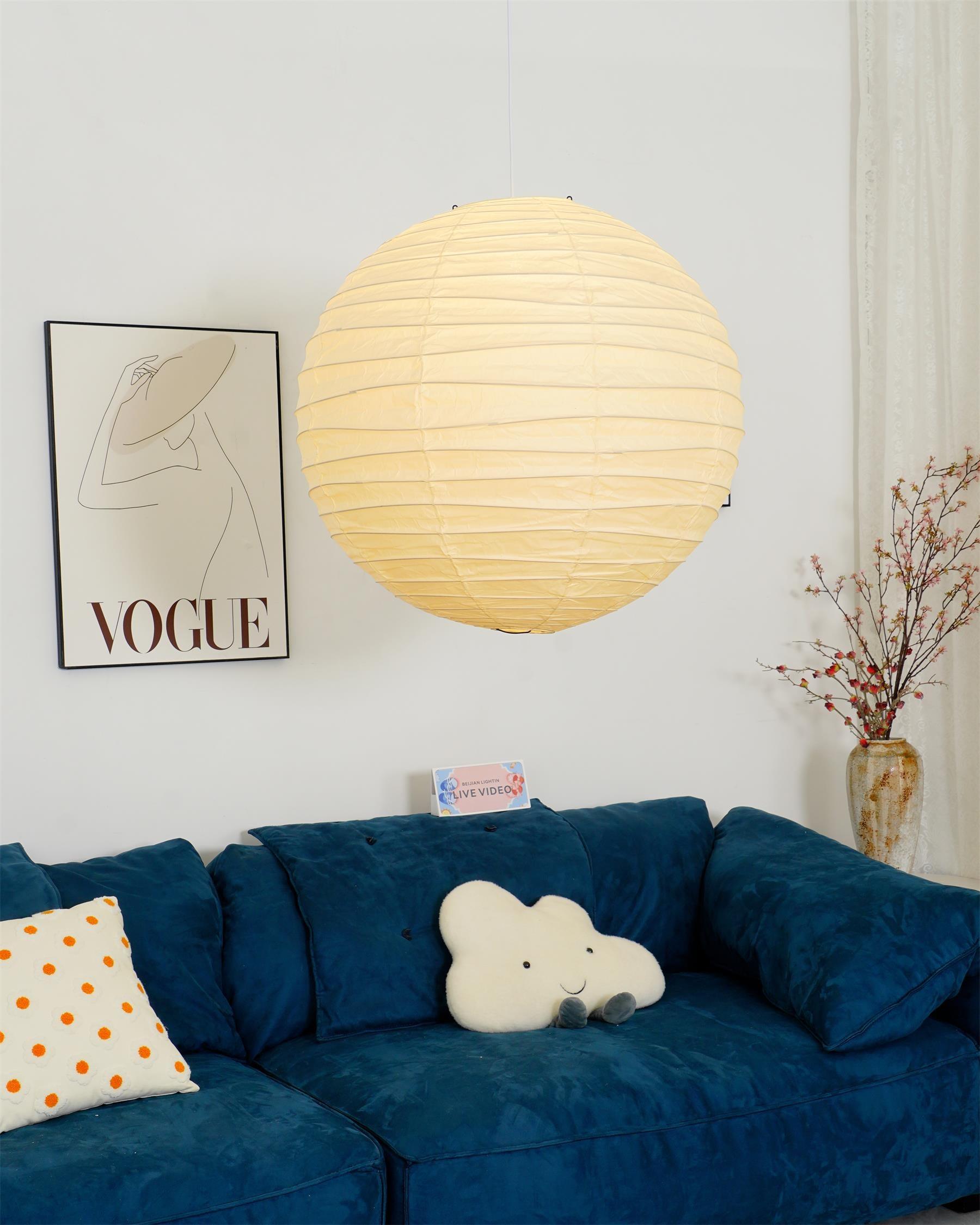 Akari-style Washi Pendant Lamp