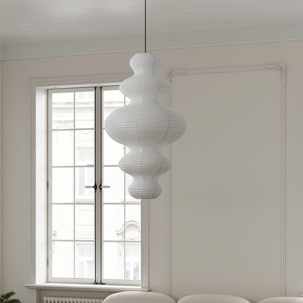Akari Juni Rice Paper Plug-In Pendant Light