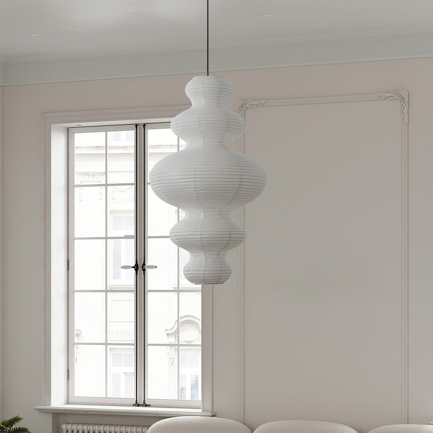 Akari Juni Rice Paper Plug-In Pendant Light