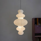 Akari Juni Rice Paper Plug-In Pendant Light