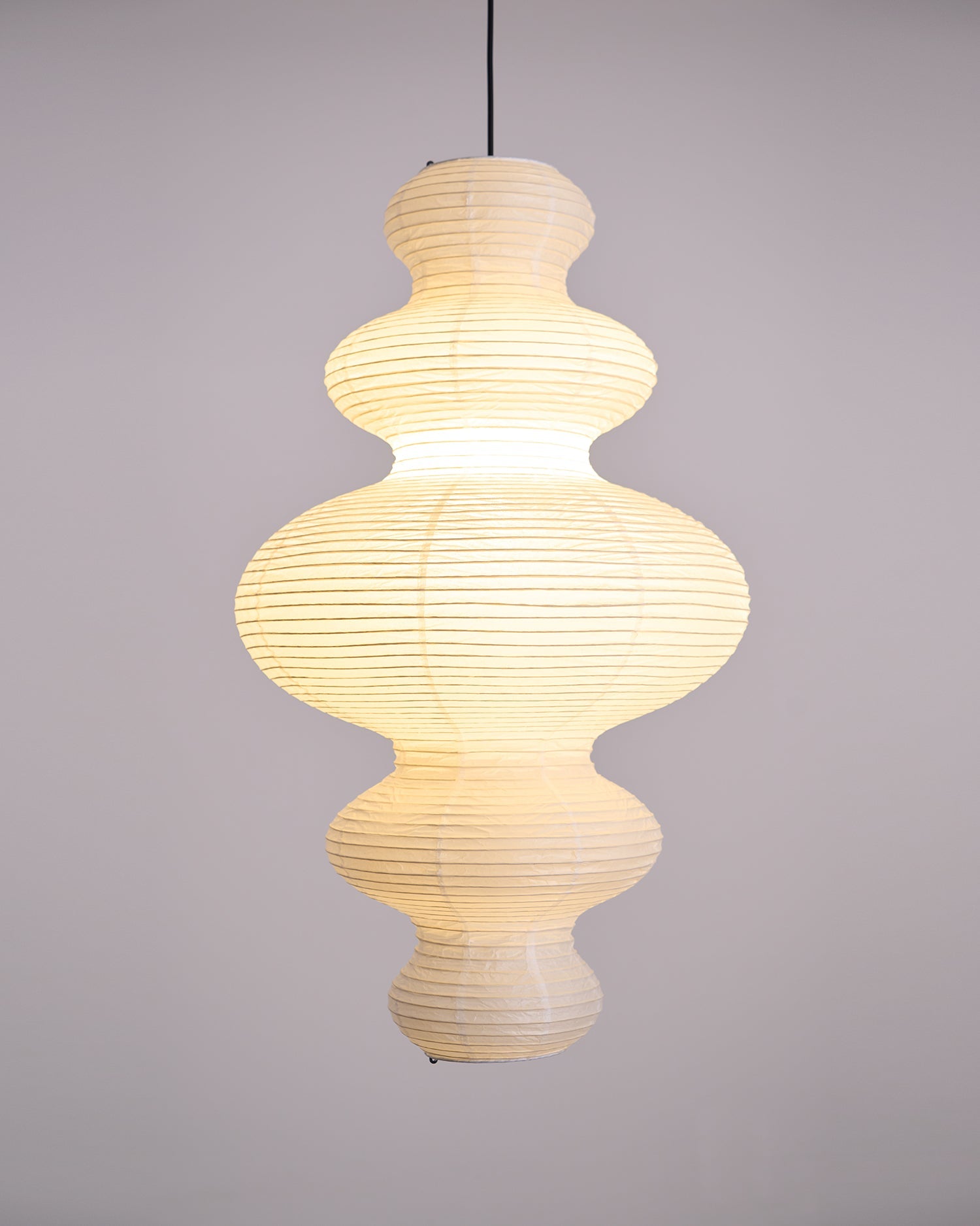 Akari Juni Rice Paper Plug-In Pendant Light